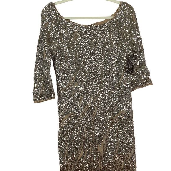 Boston Proper Size 14 Sequin Dress 100% Polyester Dry Clean Only, NWT - Picture 8 of 16